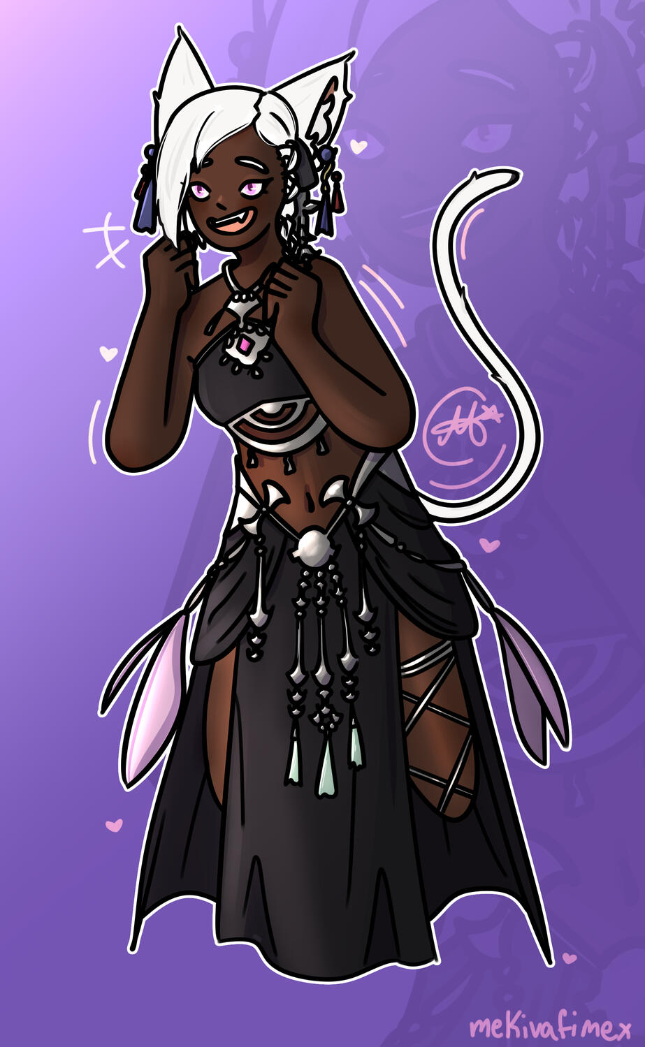 Drew my friend's ffxiv character!
