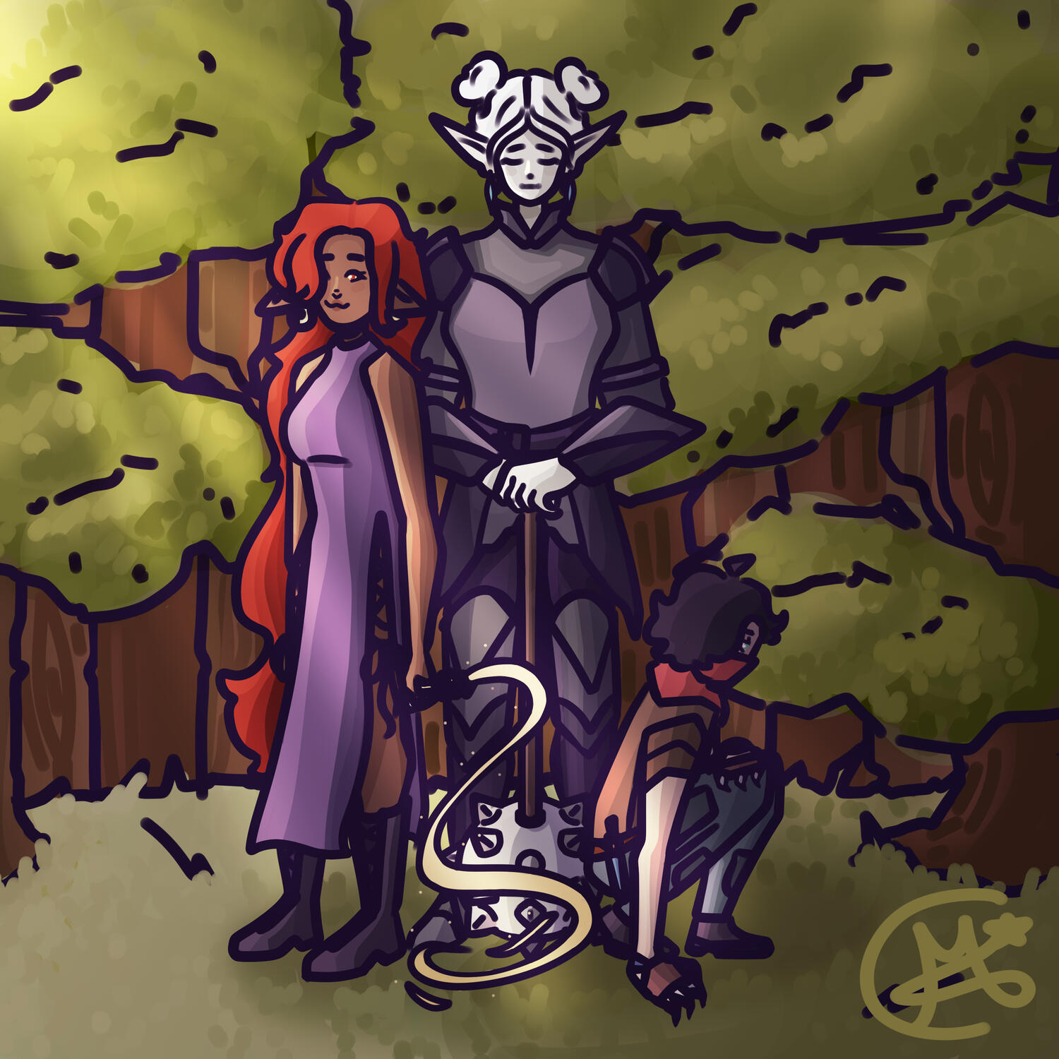 The trio, d&d campaign